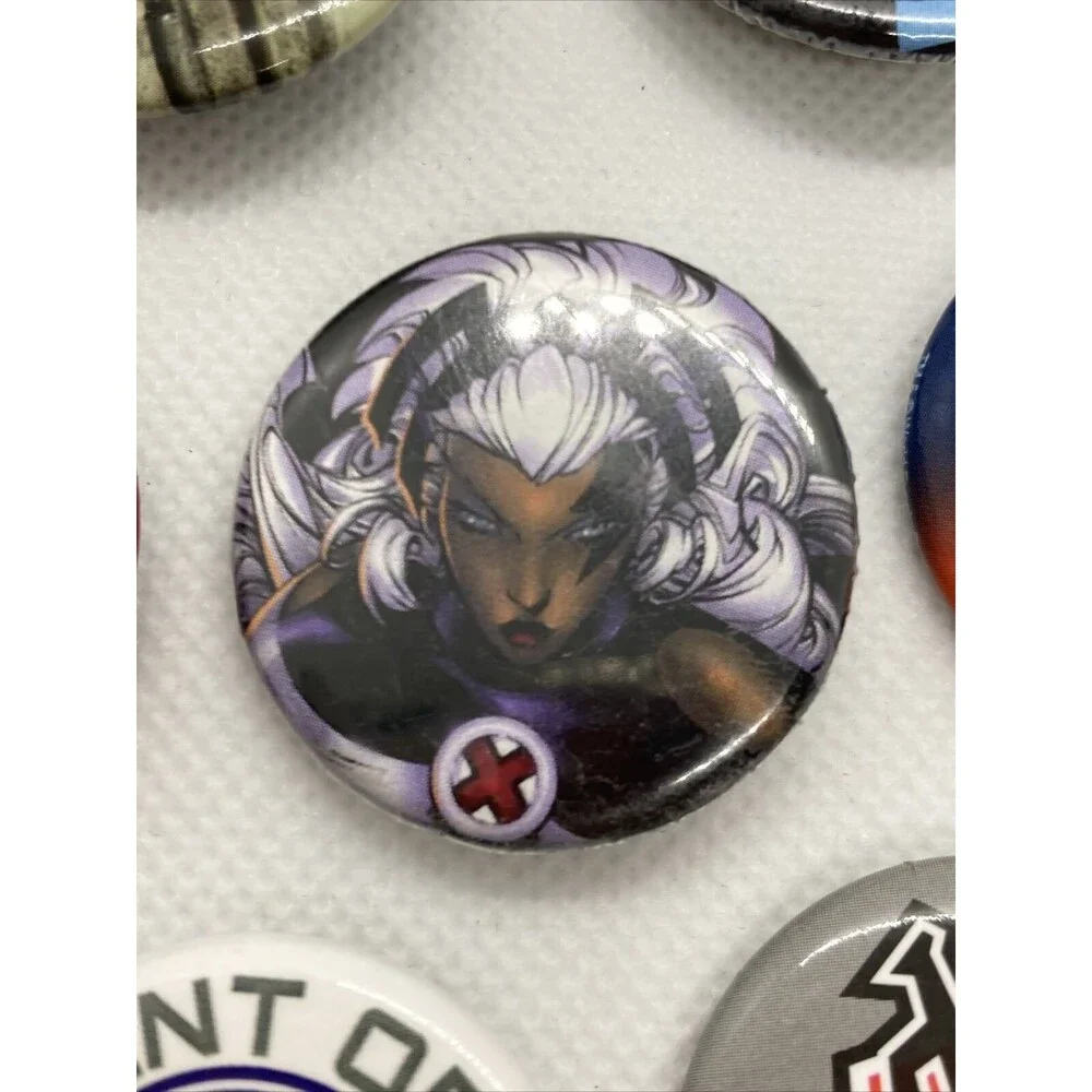 Lot of 7 Buttons Pins Voltron Agent Shield Wonder Woman X-Men Star Wars